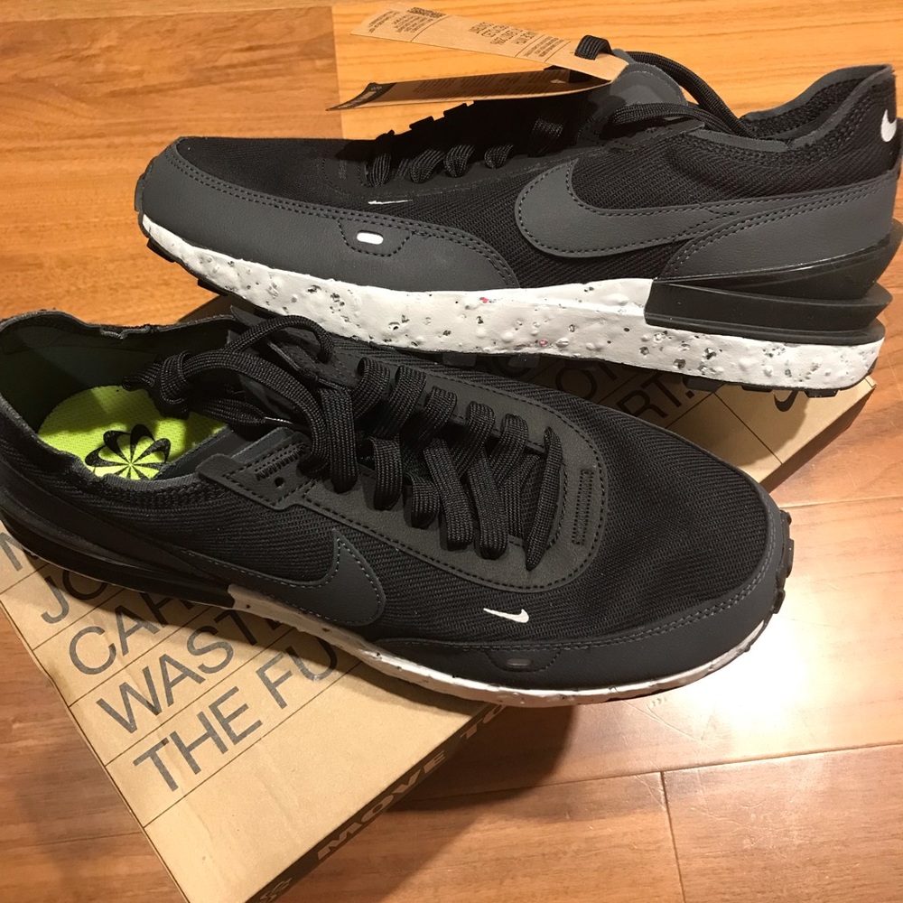 Nike Waffle One Crater Black Anthracite Grey Fog DH7751-001